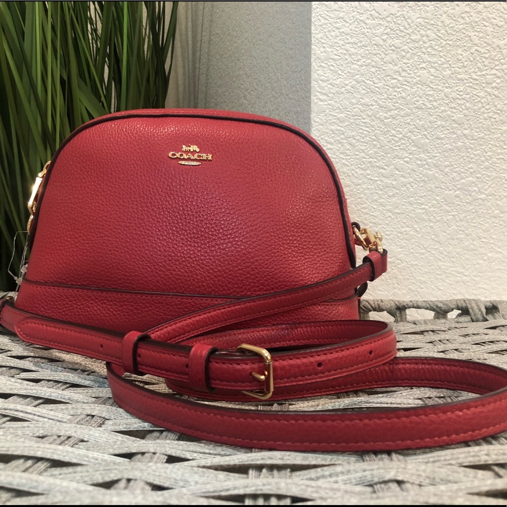 New Coach Red Crossbody
